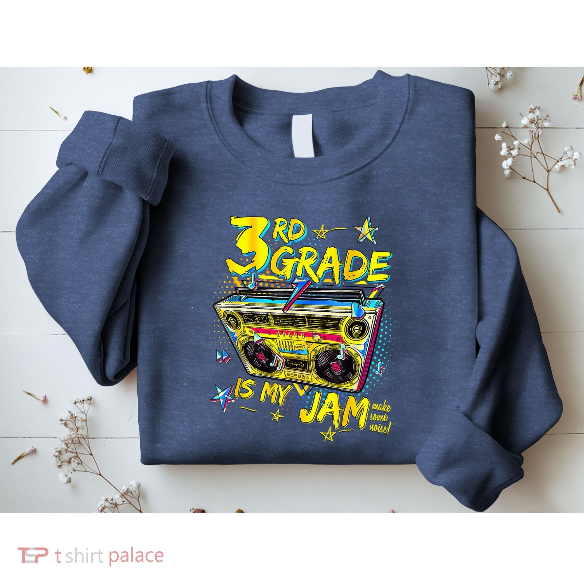 3rd Grade Is My Jam 80s Boombox Third Grade Back To School Sweatshirt