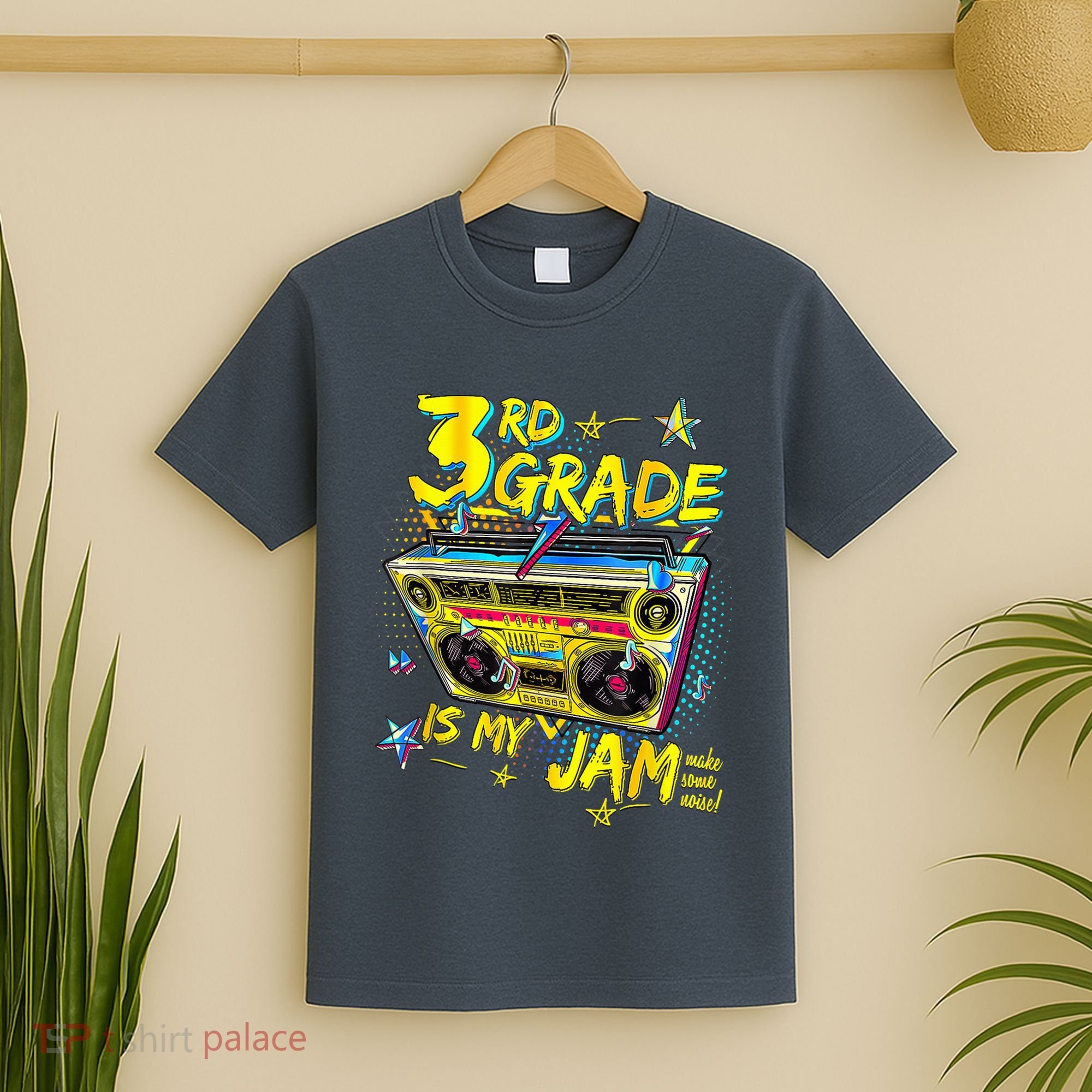 3rd Grade Is My Jam 80s Boombox Third Grade Back To School T-Shirt