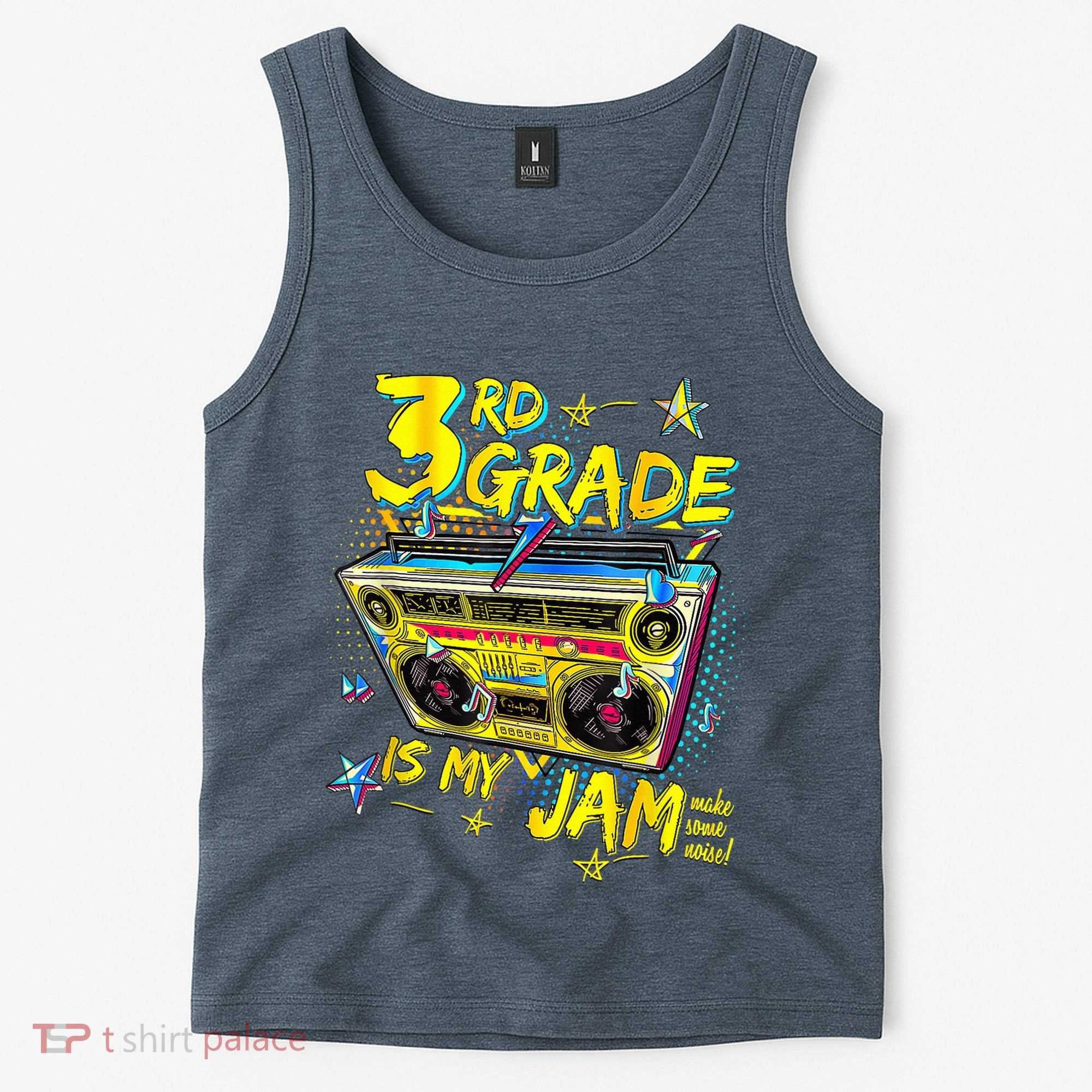 3rd Grade Is My Jam 80s Boombox Third Grade Back To School Tank Top