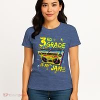 3rd Grade Is My Jam 80s Boombox Third Grade Back To School Women's T-Shirt thumb 4