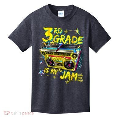 3rd Grade Is My Jam 80s Boombox Third Grade Back To School Kids T-Shirt