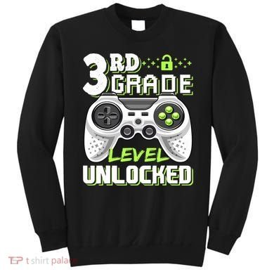 3rd Grade Level Unlocked For Back To School Sweatshirt