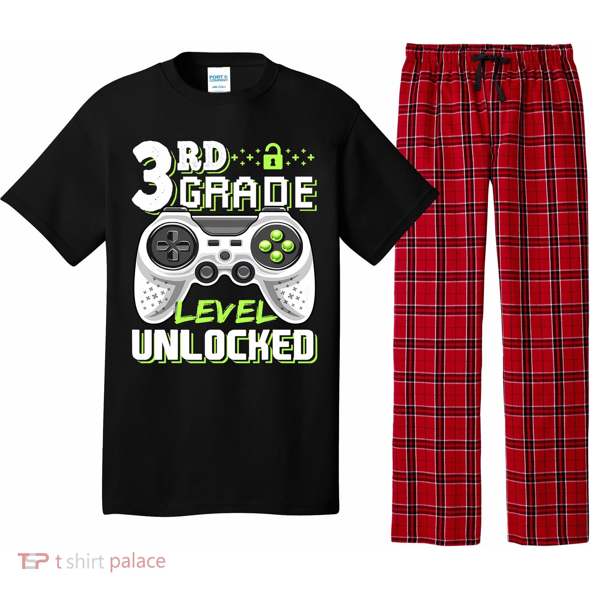 3rd Grade Level Unlocked For Back To School Pajama Set