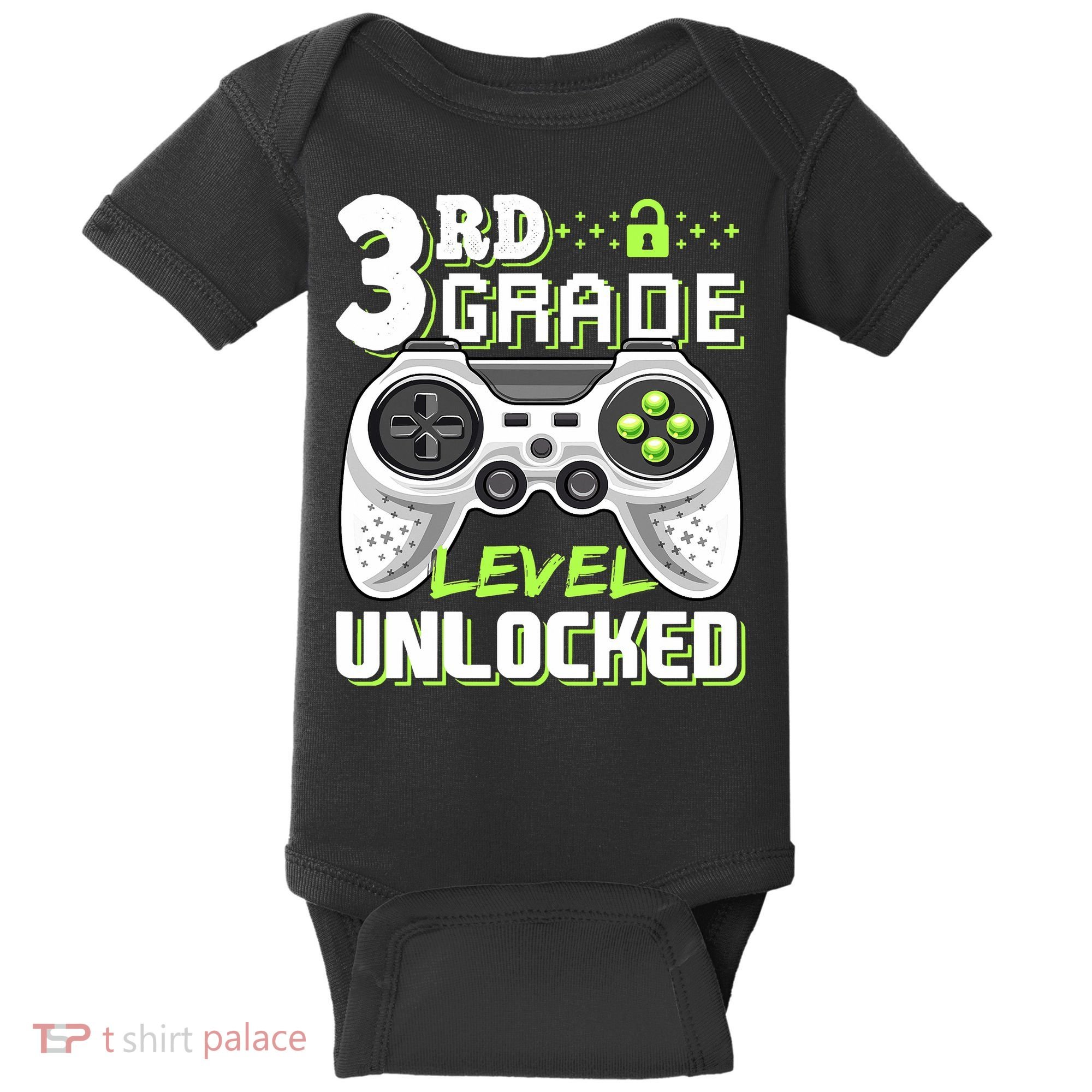 3rd Grade Level Unlocked For Back To School Baby Bodysuit