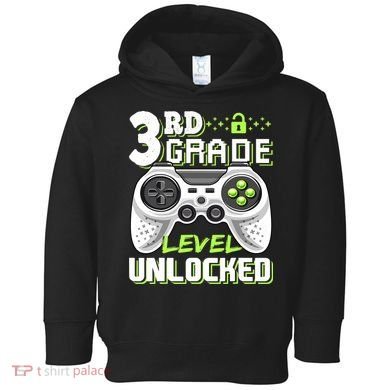 3rd Grade Level Unlocked For Back To School Toddler Hoodie