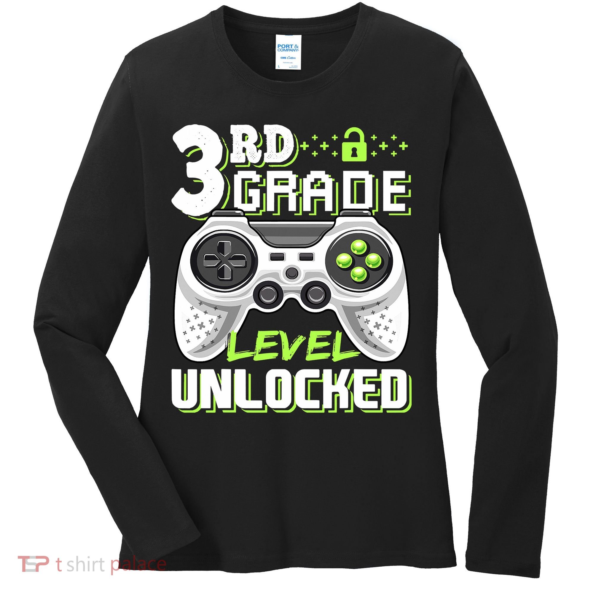 3rd Grade Level Unlocked For Back To School Women's Long Sleeve Shirt