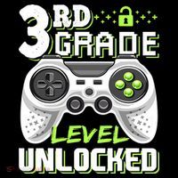 3rd Grade Level Unlocked For Back To School Kids Sweatshirt thumb 2