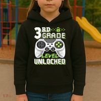 3rd Grade Level Unlocked For Back To School Kids Hoodie thumb 3