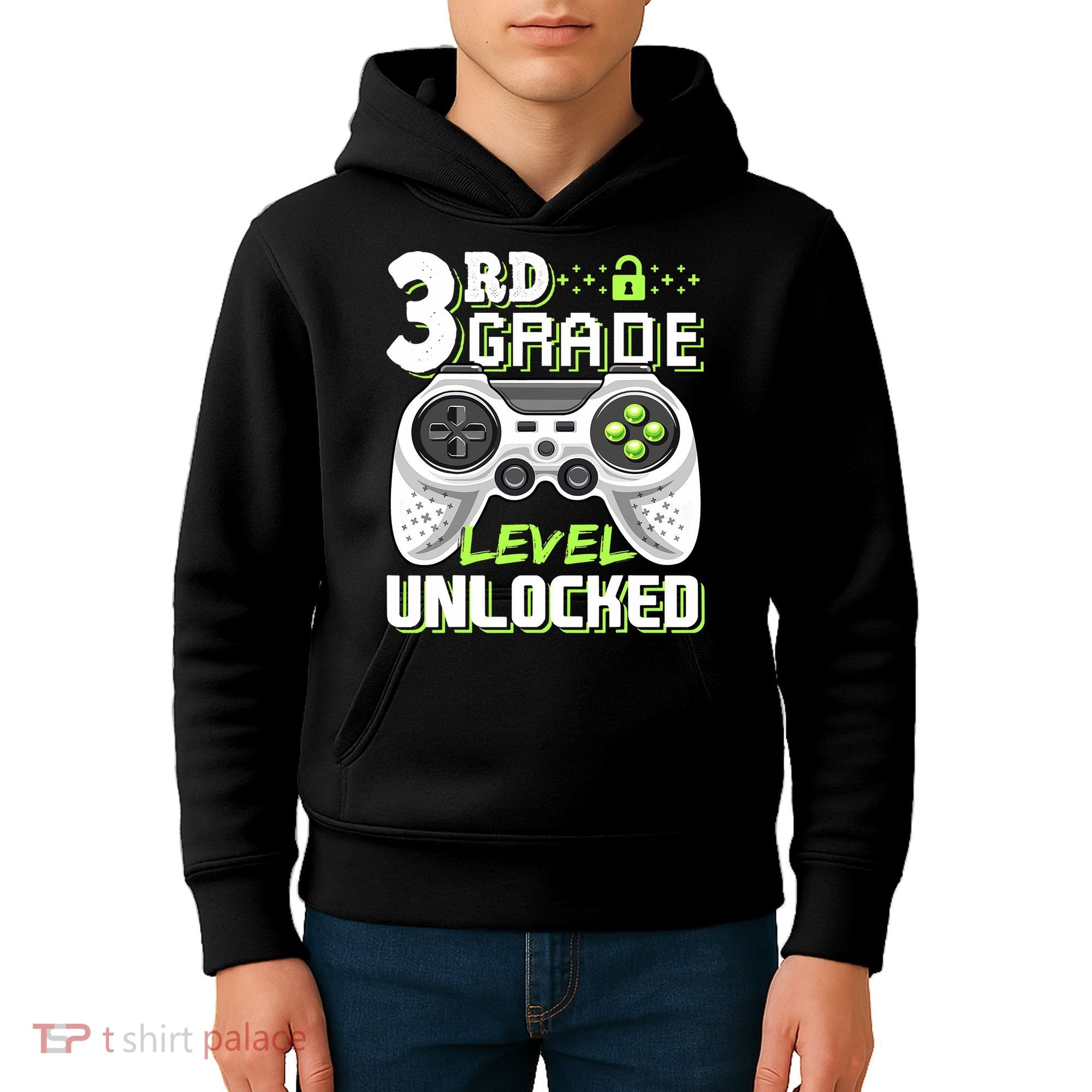 3rd Grade Level Unlocked For Back To School Kids Hoodie