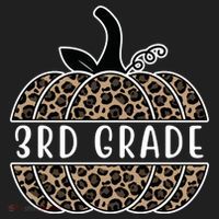 3rd Grade Leopard Pumpkin Women's Sweatshirt thumb 2