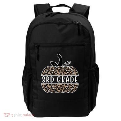 3rd Grade Leopard Pumpkin Backpack