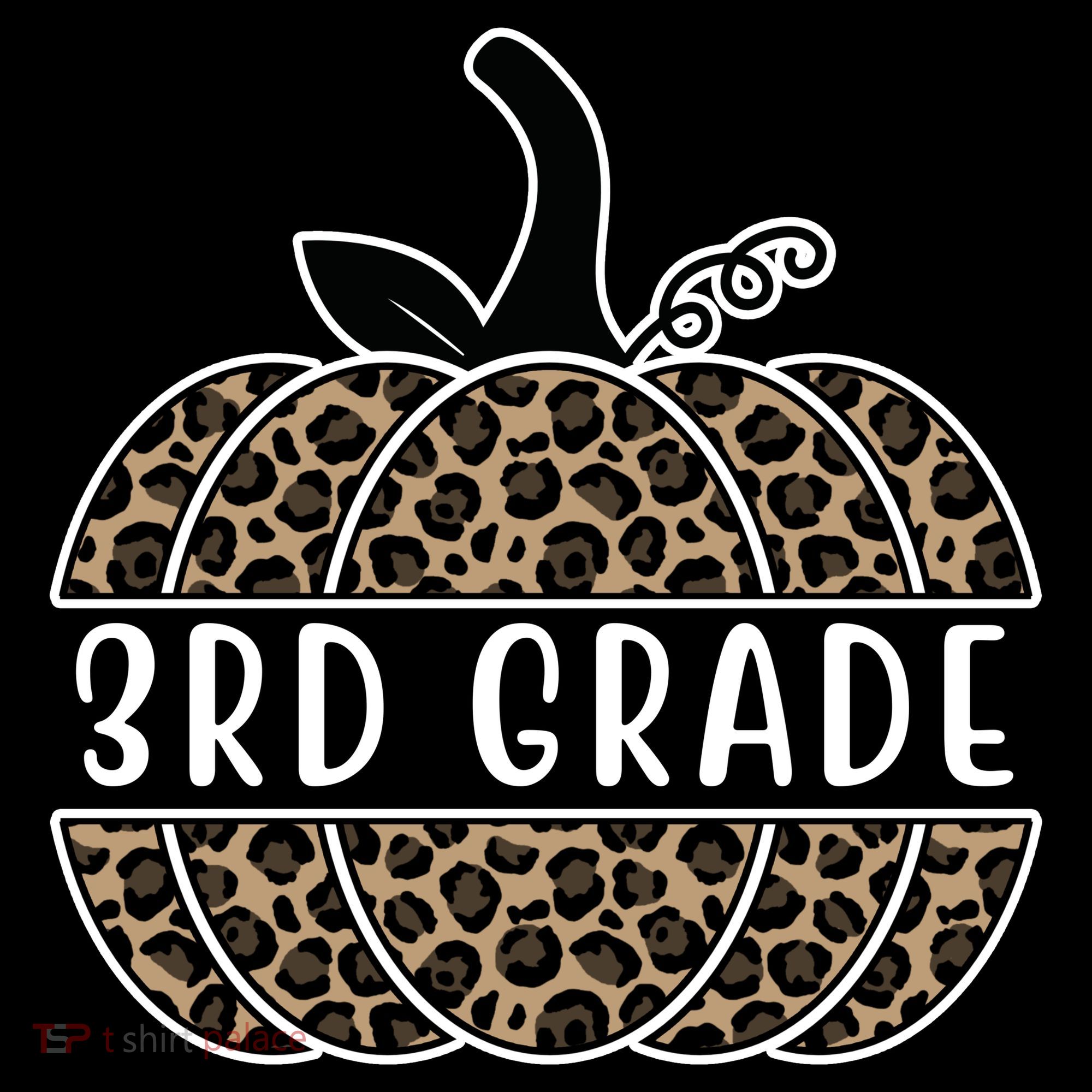 3rd Grade Leopard Pumpkin Backpack