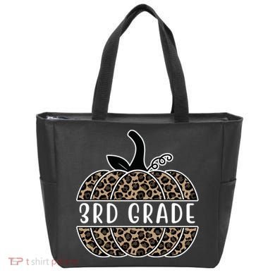 3rd Grade Leopard Pumpkin Tote Bag