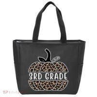 3rd Grade Leopard Pumpkin Tote Bag thumb 0