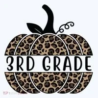 3rd Grade Leopard Pumpkin Doggie Tank thumb 4