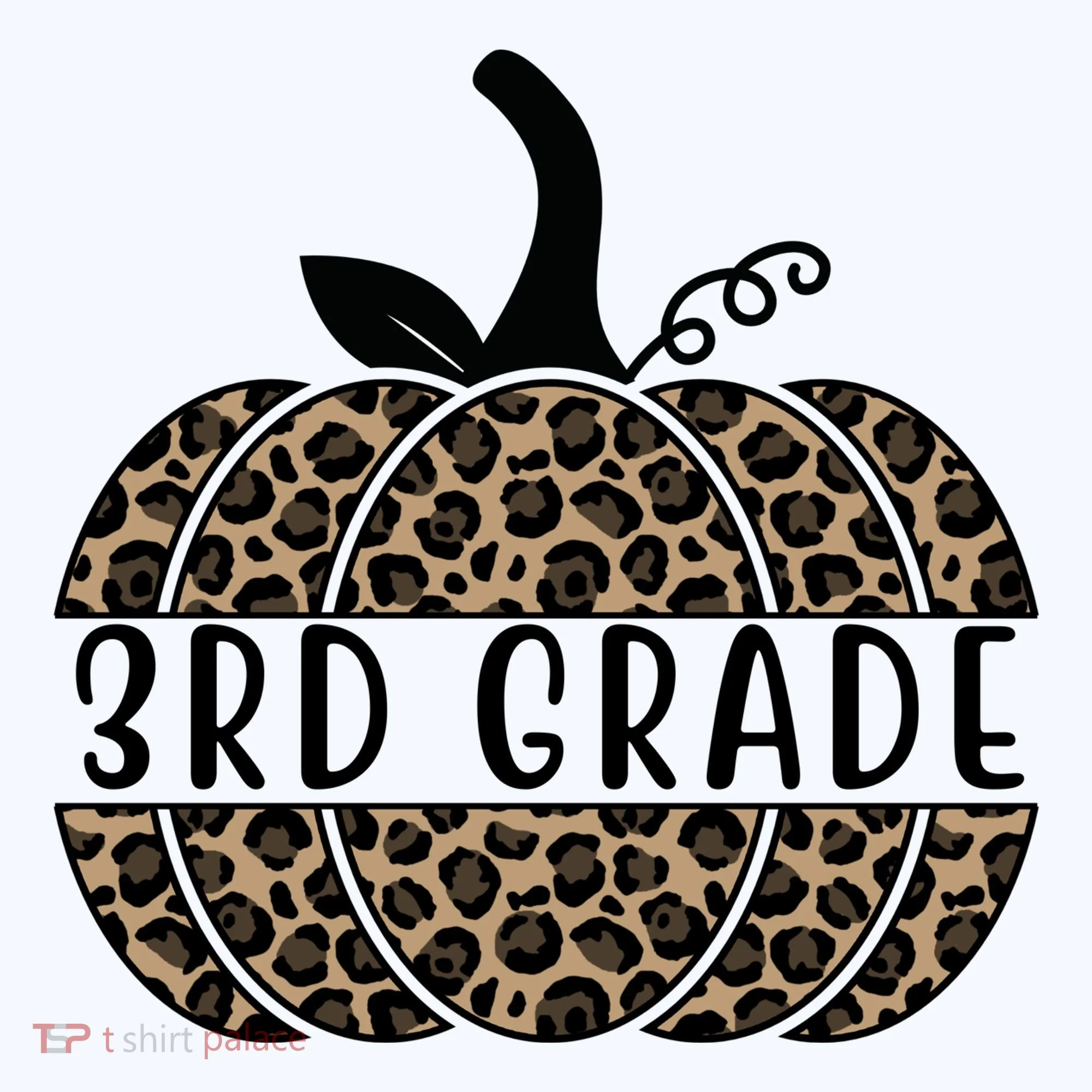 3rd Grade Leopard Pumpkin Doggie Tank