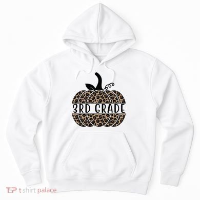 3rd Grade Leopard Pumpkin Hoodie