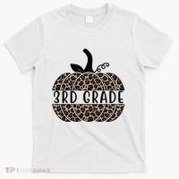 3rd Grade Leopard Pumpkin T-Shirt thumb 0