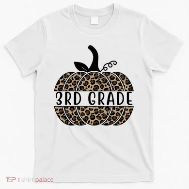 3rd Grade Leopard Pumpkin T-Shirt