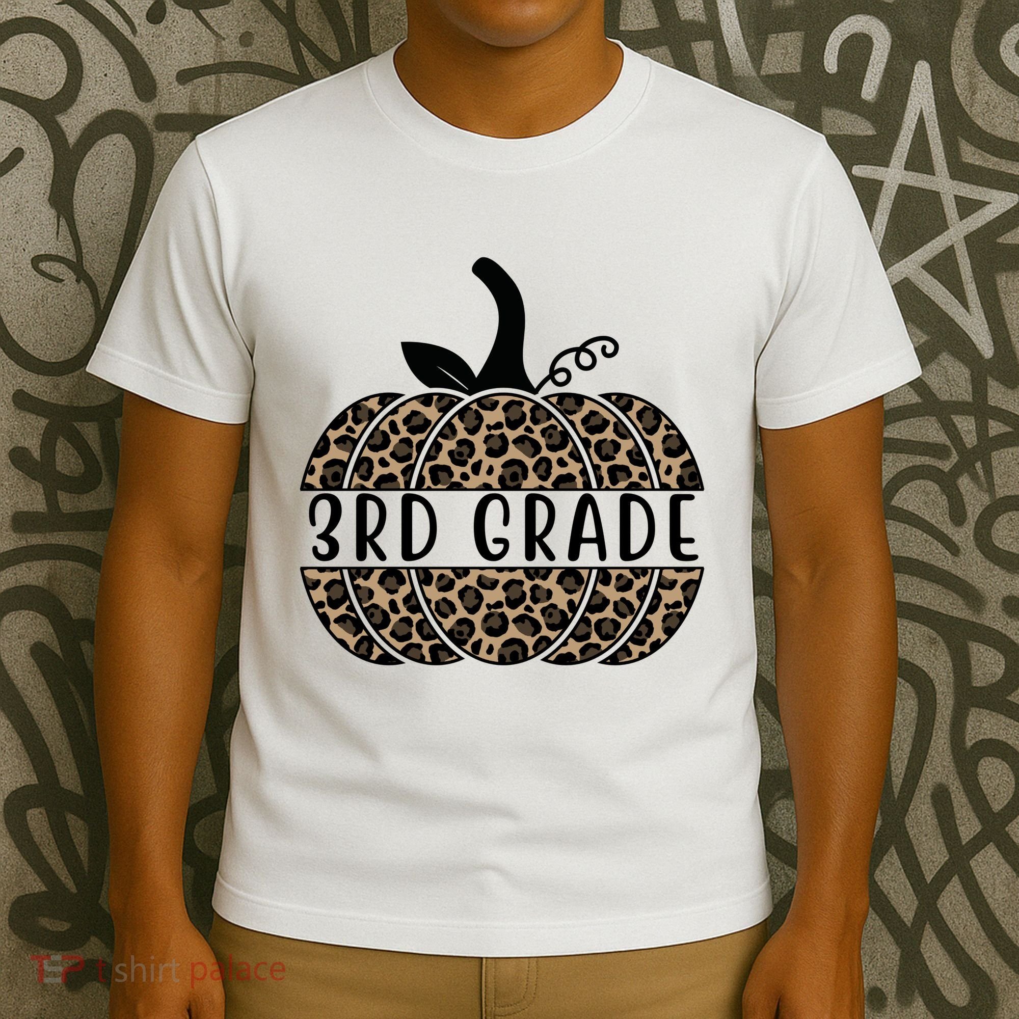 3rd Grade Leopard Pumpkin T-Shirt