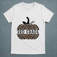 3rd Grade Leopard Pumpkin T-Shirt thumb 5