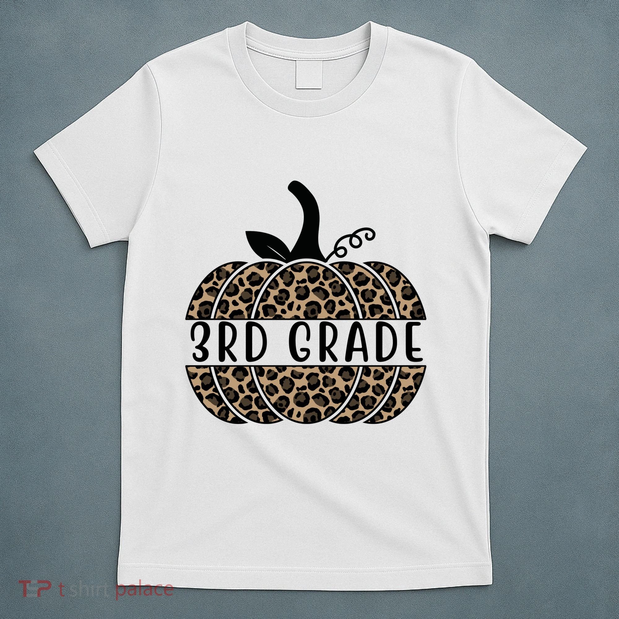 3rd Grade Leopard Pumpkin T-Shirt