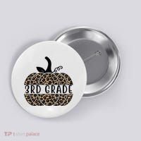 3rd Grade Leopard Pumpkin Button thumb 0