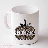 3rd Grade Leopard Pumpkin Coffee Mug thumb 0