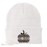 3rd Grade Leopard Pumpkin Beanie thumb 0