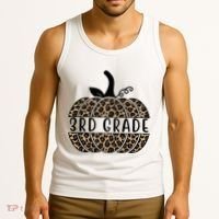 3rd Grade Leopard Pumpkin Tank Top thumb 3