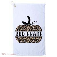 3rd Grade Leopard Pumpkin Golf Towel thumb 0