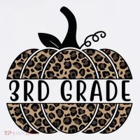 3rd Grade Leopard Pumpkin Women's Long Sleeve Shirt thumb 2