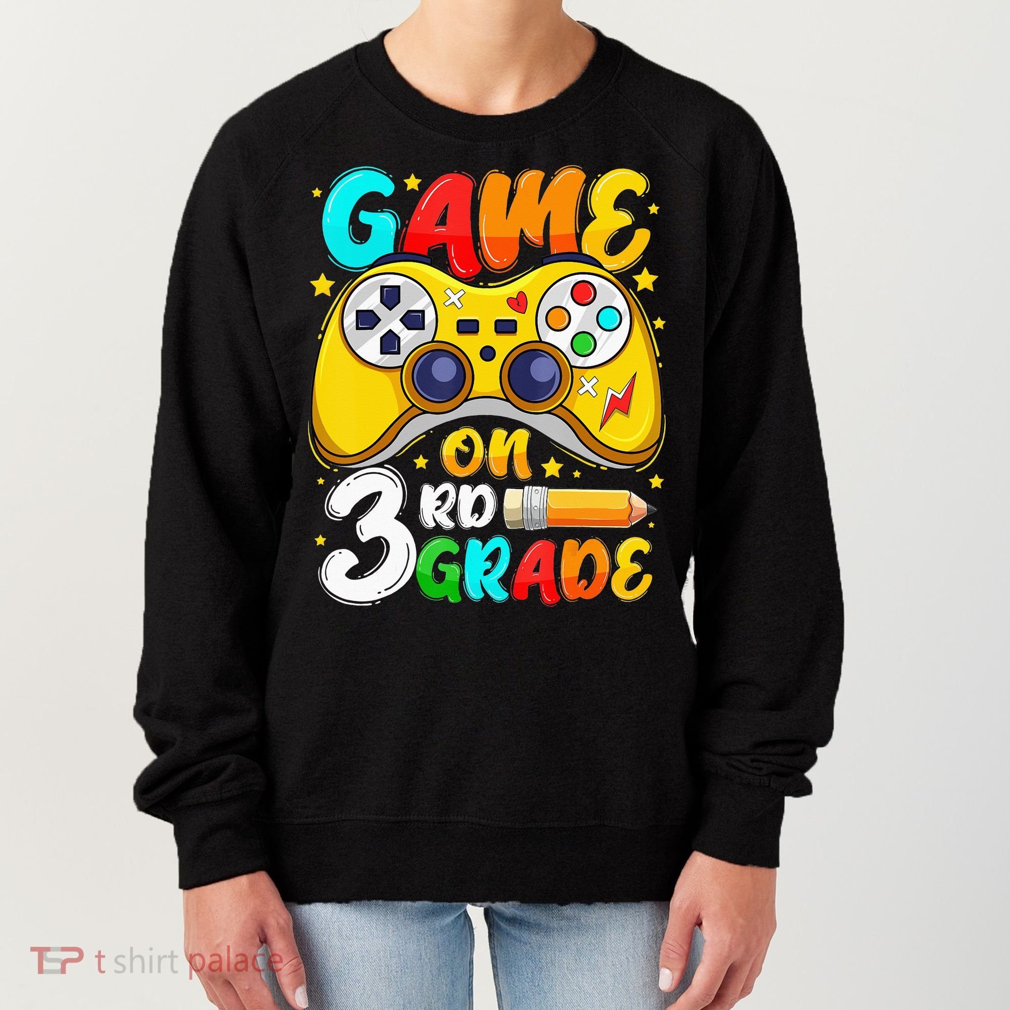3Rd Grade Level Unlocked Game On 3Rd Grade Back To School Women's Sweatshirt