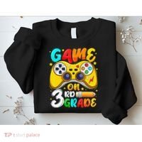 3Rd Grade Level Unlocked Game On 3Rd Grade Back To School Sweatshirt thumb 2
