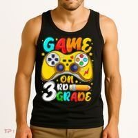 3Rd Grade Level Unlocked Game On 3Rd Grade Back To School Tank Top thumb 3