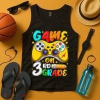 3Rd Grade Level Unlocked Game On 3Rd Grade Back To School Tank Top thumb 4