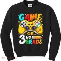 3Rd Grade Level Unlocked Game On 3Rd Grade Back To School Kids Sweatshirt thumb 0