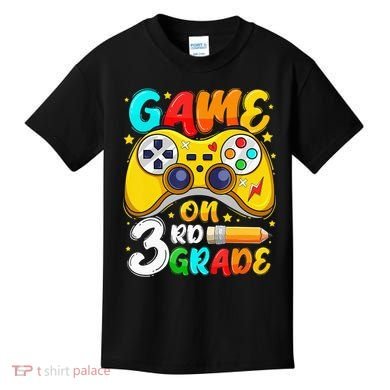3Rd Grade Level Unlocked Game On 3Rd Grade Back To School Kids T-Shirt