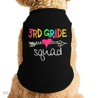 3rd Grade Squad Third Teacher Student Team Back To School Doggie Tank thumb 0