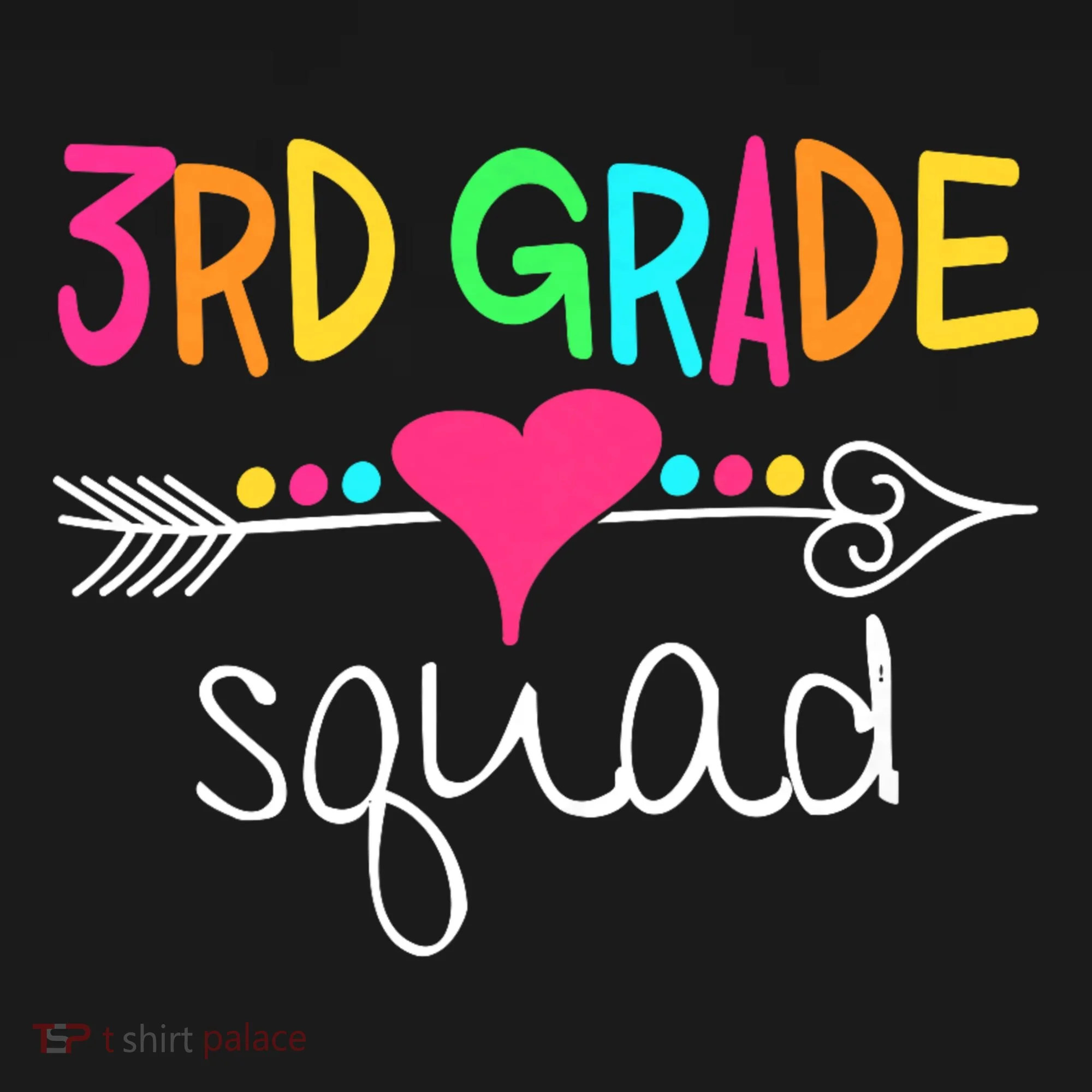 3rd Grade Squad Third Teacher Student Team Back To School Doggie Tank