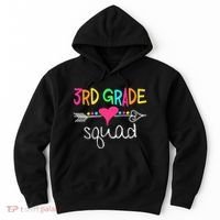 3rd Grade Squad Third Teacher Student Team Back To School Hoodie thumb 0