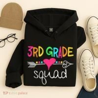 3rd Grade Squad Third Teacher Student Team Back To School Hoodie thumb 4