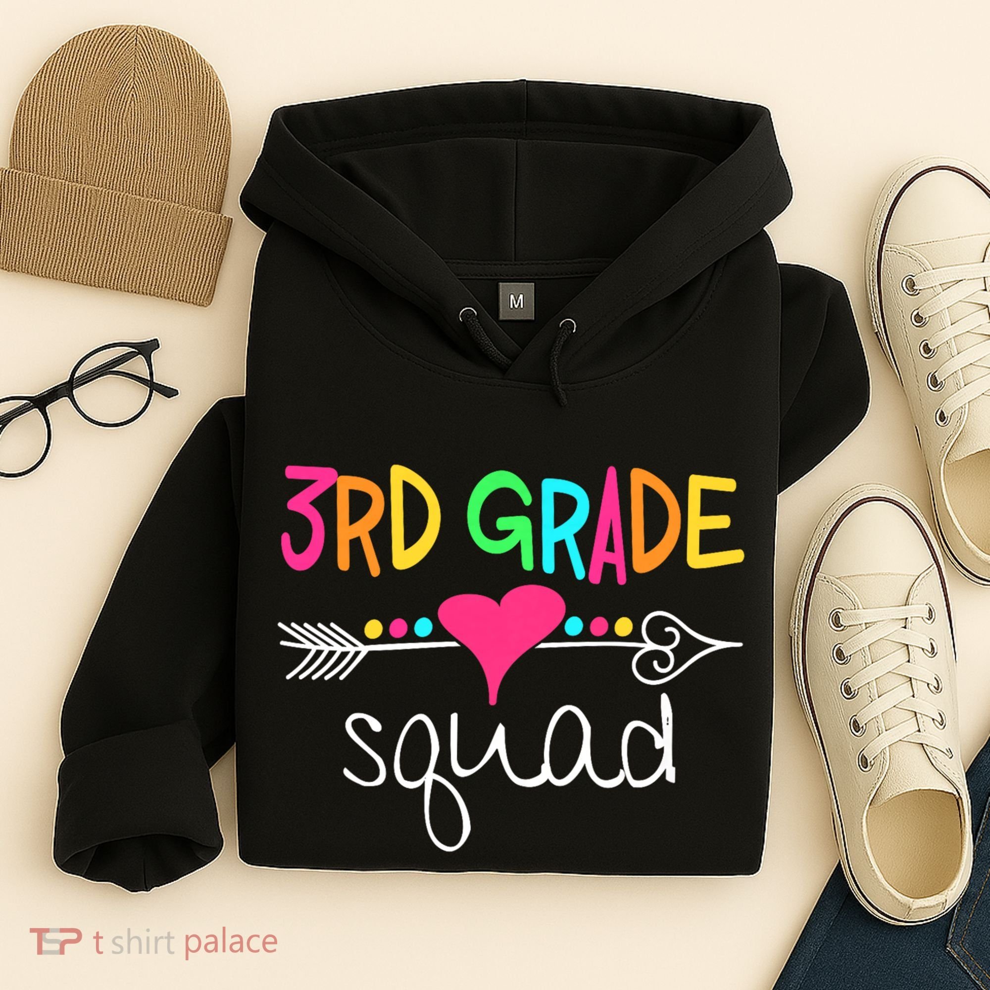 3rd Grade Squad Third Teacher Student Team Back To School Hoodie