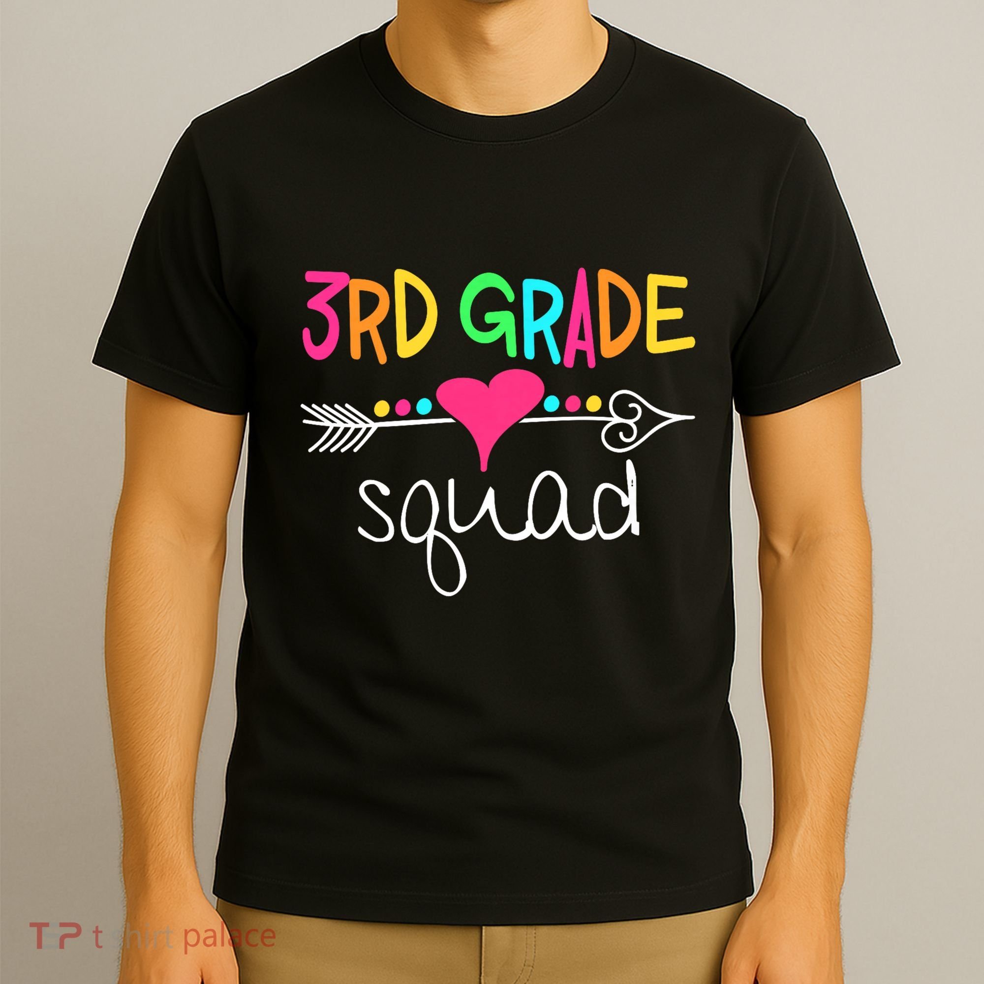 3rd Grade Squad Third Teacher Student Team Back To School T-Shirt