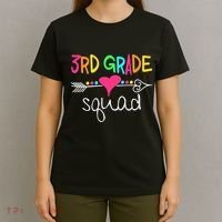 3rd Grade Squad Third Teacher Student Team Back To School T-Shirt thumb 4