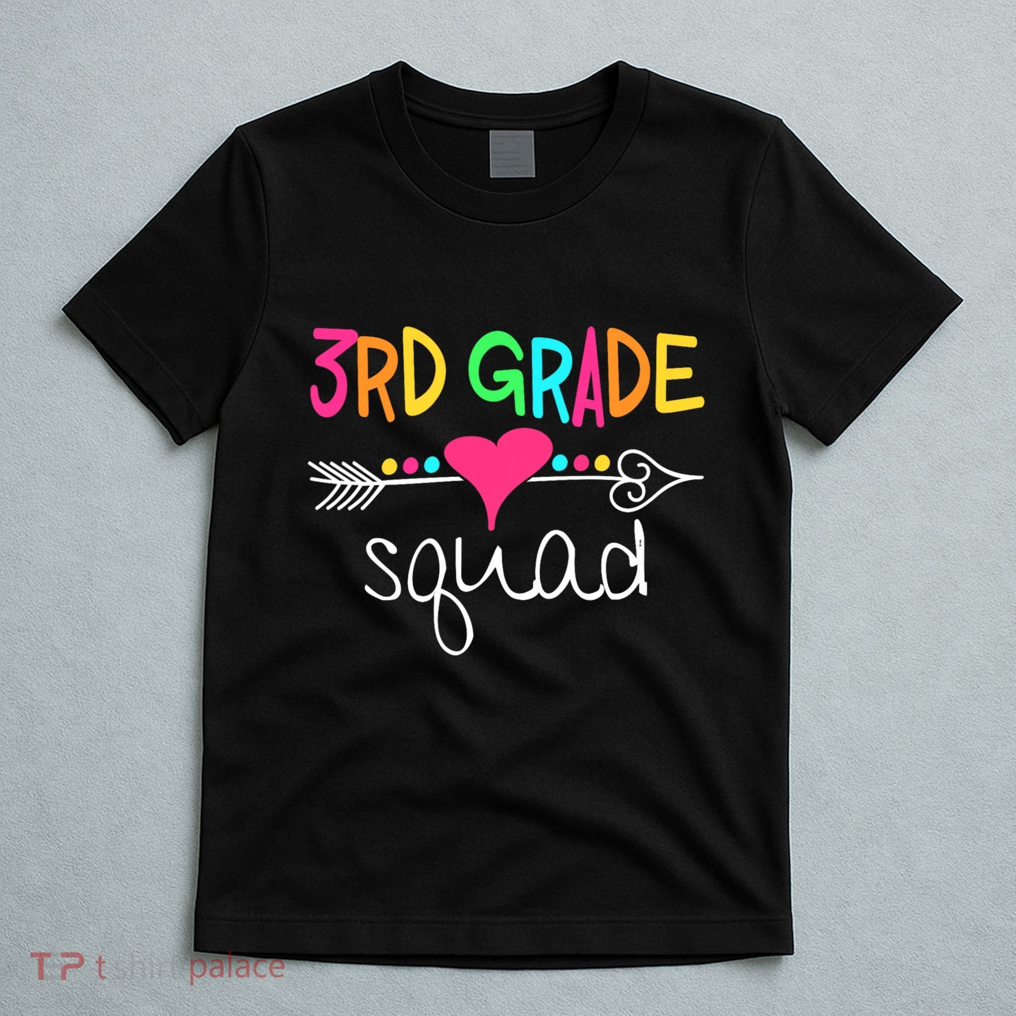 3rd Grade Squad Third Teacher Student Team Back To School T-Shirt