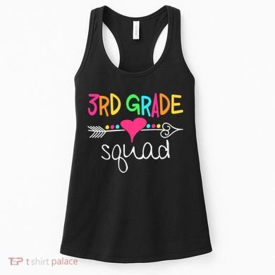 3rd Grade Squad Third Teacher Student Team Back To School Women's Tank Top