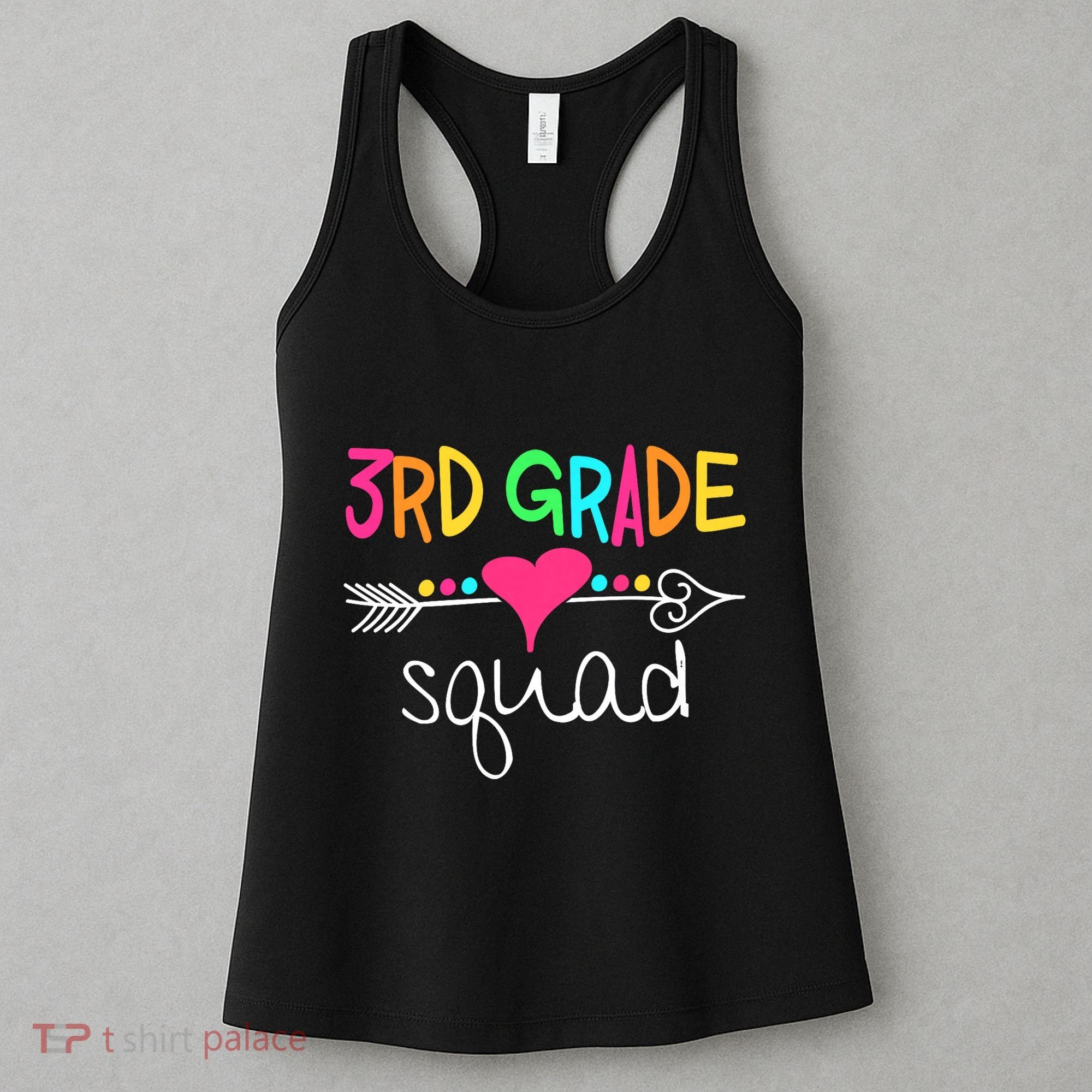 3rd Grade Squad Third Teacher Student Team Back To School Women's Tank Top
