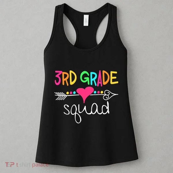 3rd Grade Squad Third Teacher Student Team Back To School Women's Tank Top