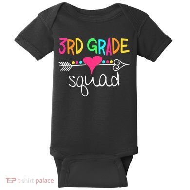 3rd Grade Squad Third Teacher Student Team Back To School Baby Bodysuit